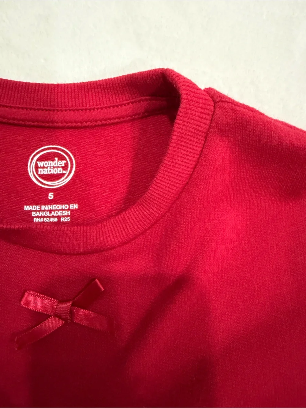 wonder nation Red Sequin Skirt Sweatshirt Dress